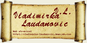 Vladimirka Laudanović vizit kartica